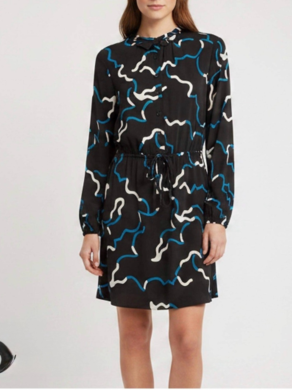 Diane von Furstenberg DVF vintage drawstring silk Lindi Dress in a 10